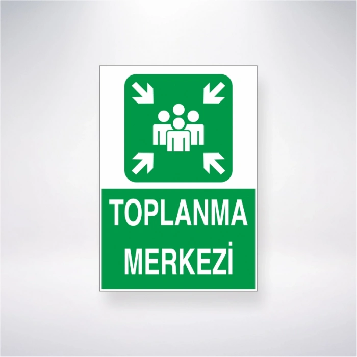 Toplanma Merkezi Sticker 20X28 Cm