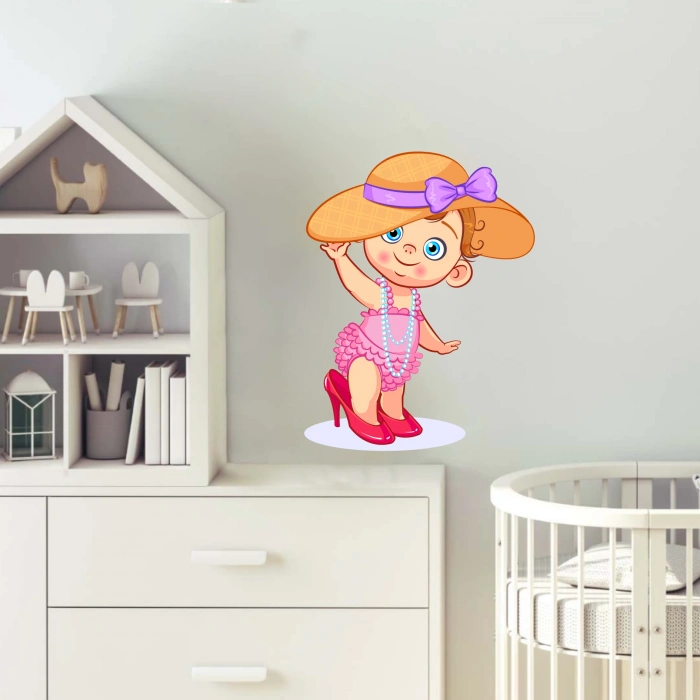 TopukluGiymiş Kız Sticker