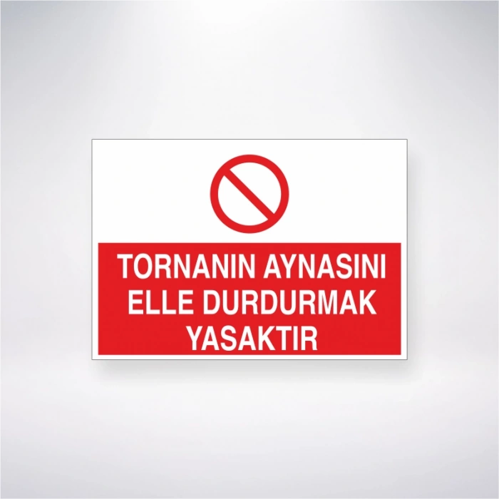 Tornanın Aynasını Elle Durdurmak Yasaktır Sticker 20X28 Cm