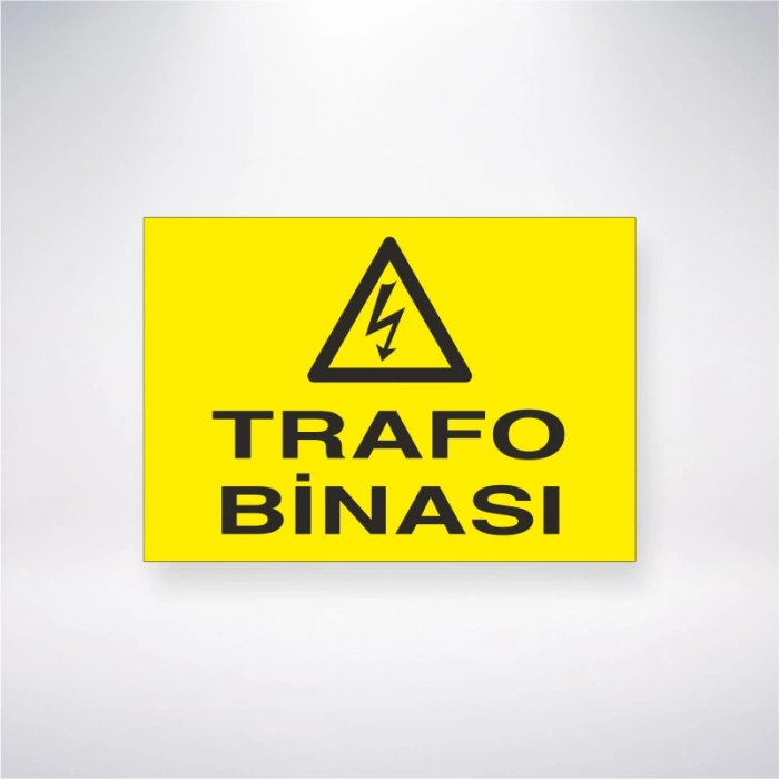 Trafo Binası Sticker 20X28 Cm