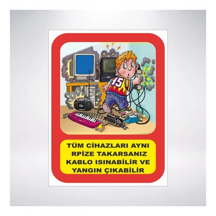 Tüm Cihazları Aynı Prize Takma Sticker 20X28 Cm