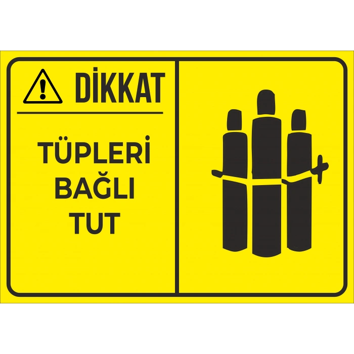 tüpleri bağlı tut Sticker 20X28 Cm