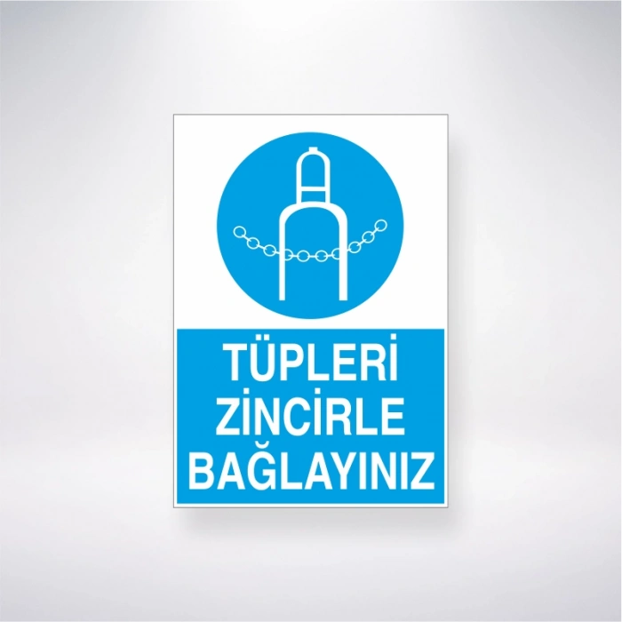 Tüpleri Zincire Bağlayınız Sticker 20X28 Cm