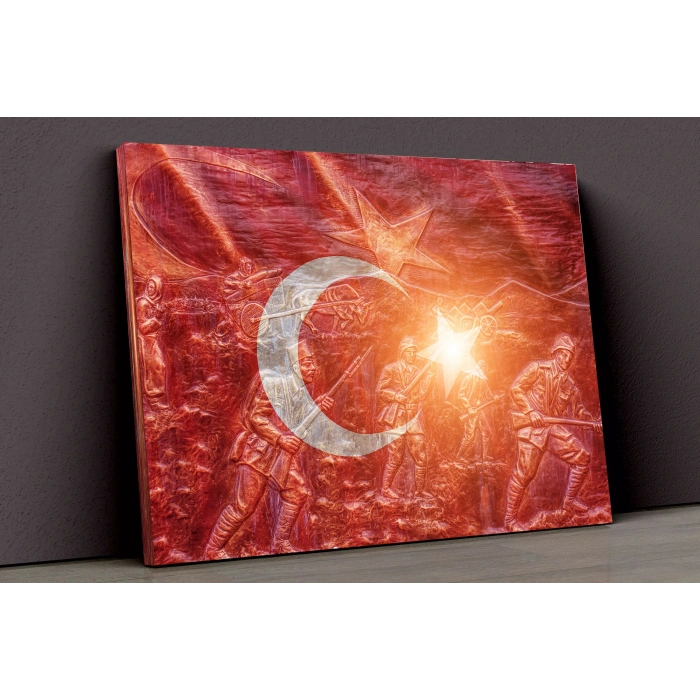 Türk Bayrağı Kanvas