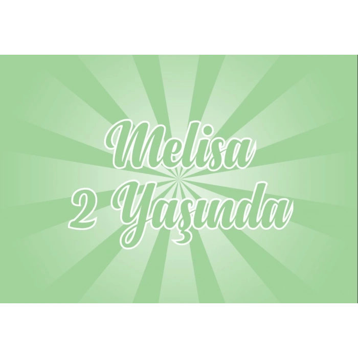 Yeşil Doğum Günü Afişi 35X50 cm