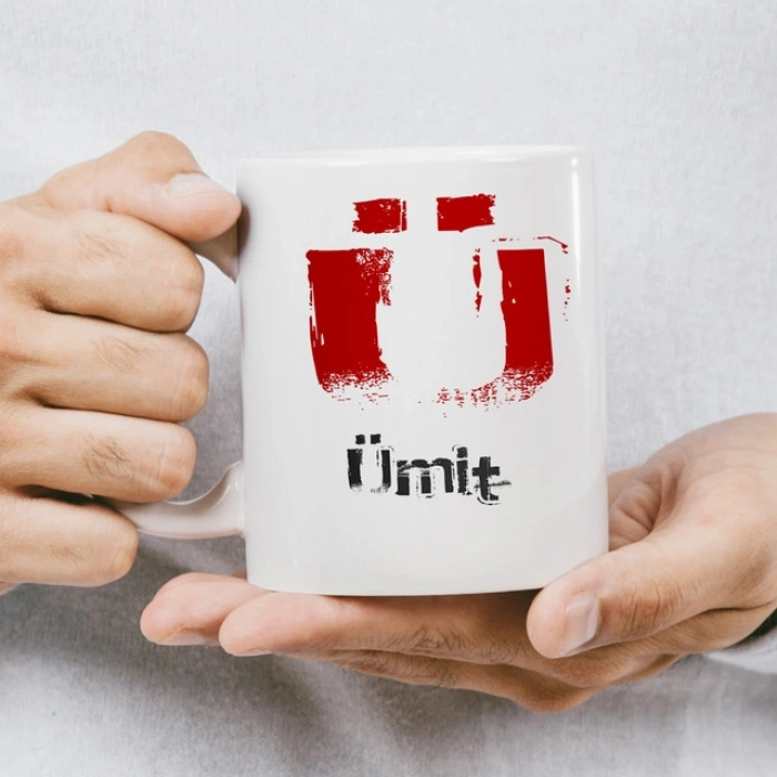 Ü Harfi İsme Özel Kupa