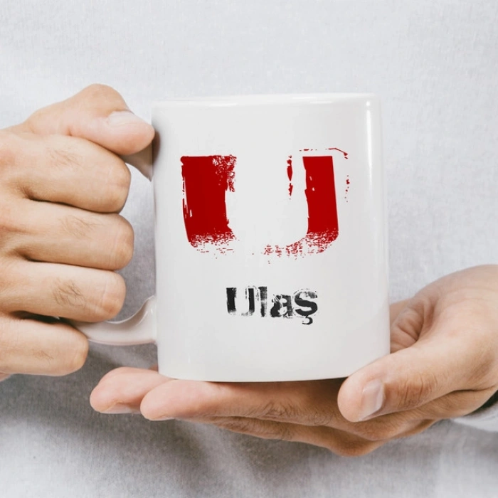 U Harfi İsme Özel Kupa