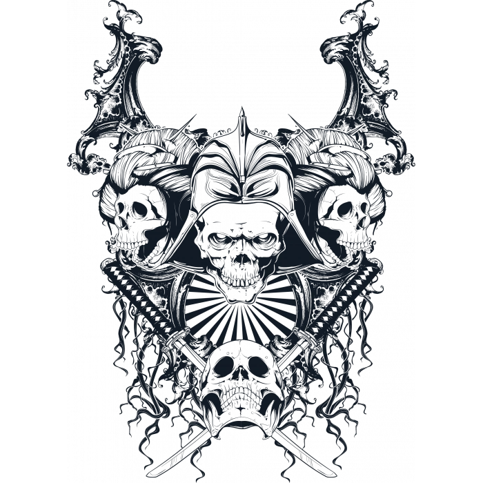 İskeletler Sticker 10x10 cmRenkli Sticker