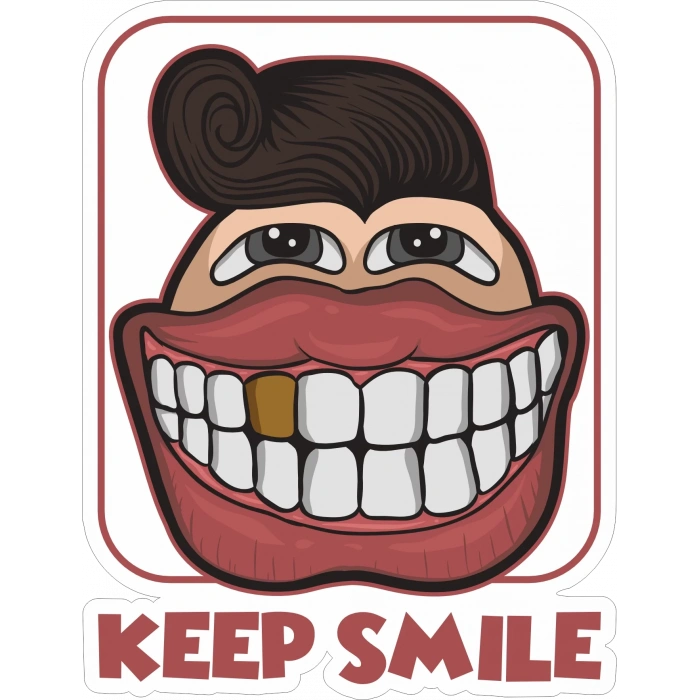 Keep Same Sticker 10x10 cmRenkli Sticker