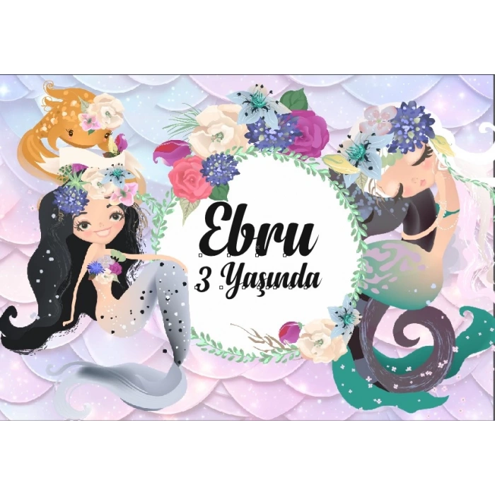 Unicorn Temalı Doğum Günü Afişi 70X100 cm