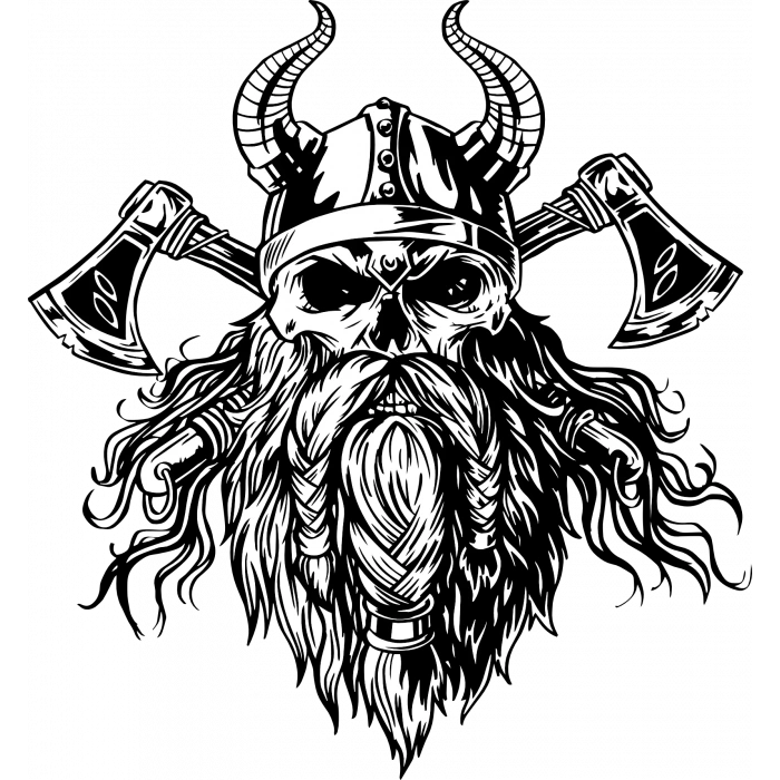 Viking Sticker 5 10x10 cmRenkli Sticker