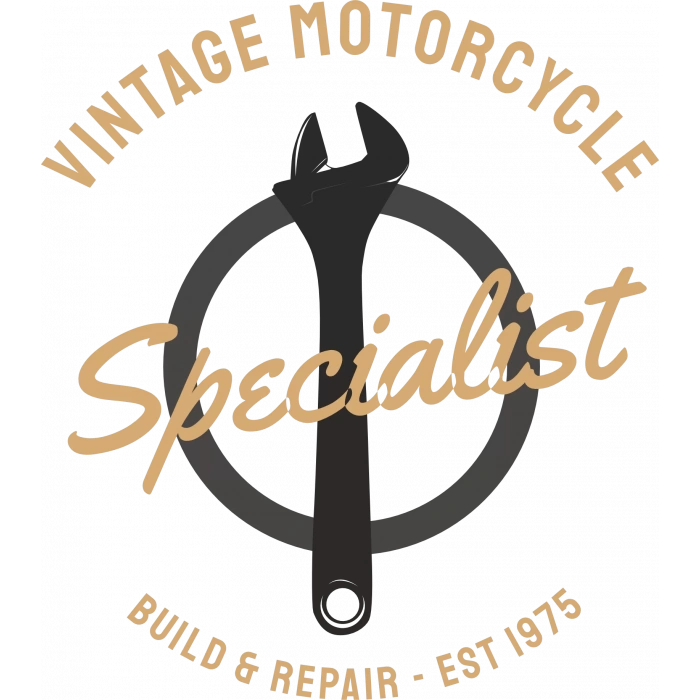 Vintage Motorcycle Specialist Sticker 10x10 cmRenkli Sticker
