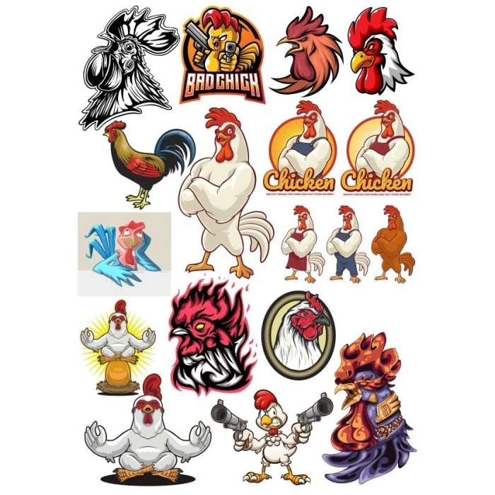 Virüs Sticker Set-3 15 Parça Telefon, Tablet, Defter, Laptop Sticker