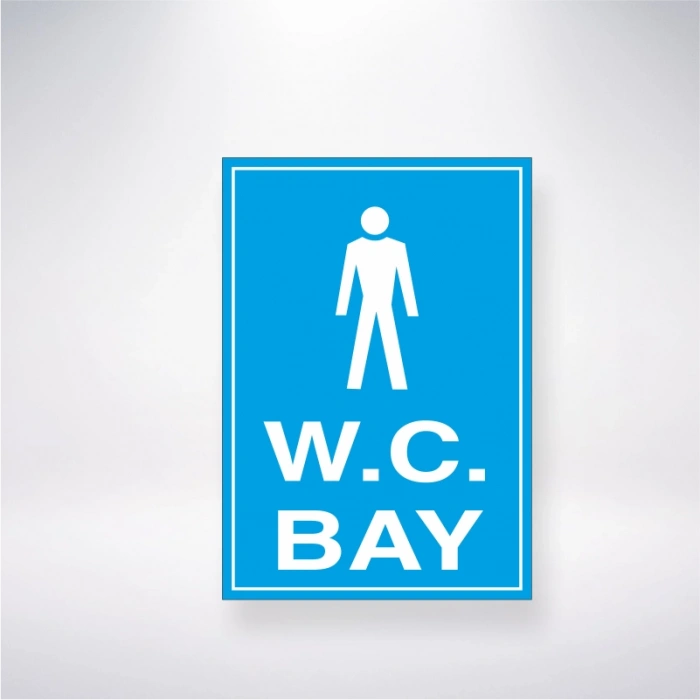 W.C Bay Sticker 20X28 Cm