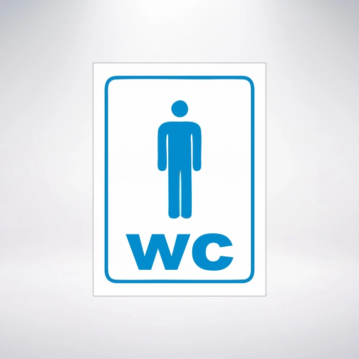 Wc Erkek Sticker 20X28 Cm