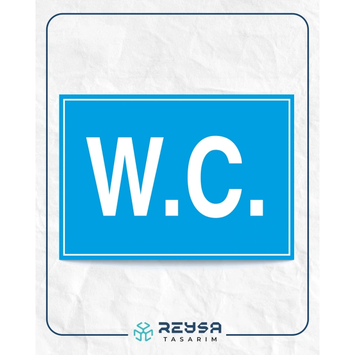 W.C Sticker 20X28 Cm