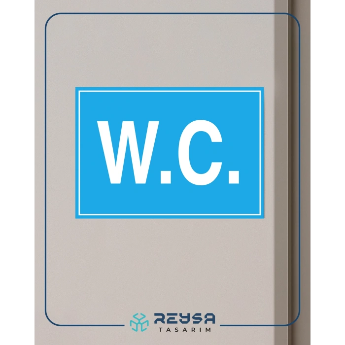 W.C Sticker 20X28 Cm