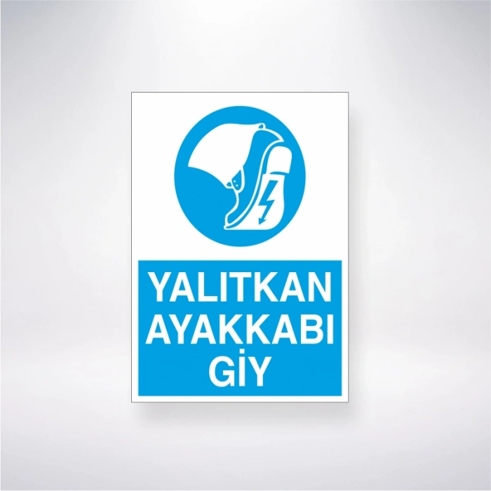 Yalıtkan Ayakkabı Giy Sticker 20X28 Cm