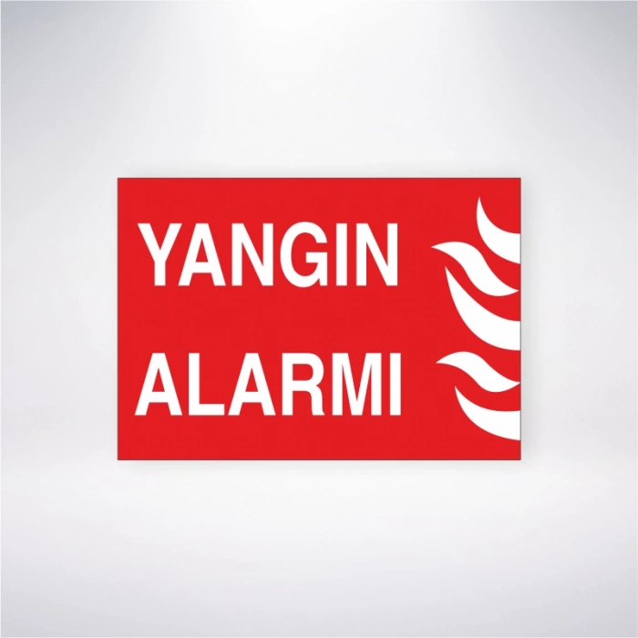 Yangın Alarmı Sticker 20X28 Cm
