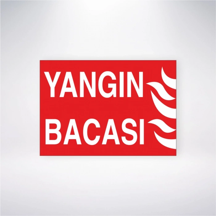Yangın Bacası Sticker 20X28 Cm