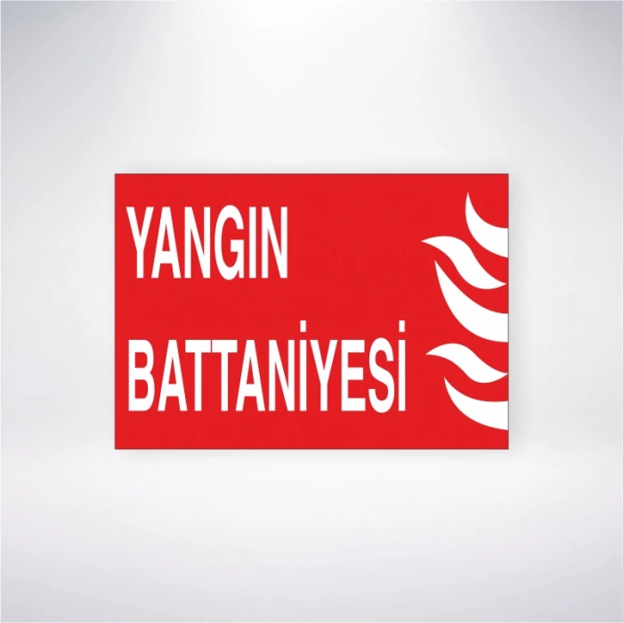Yangın Battaniyesi Sticker 20X28 Cm