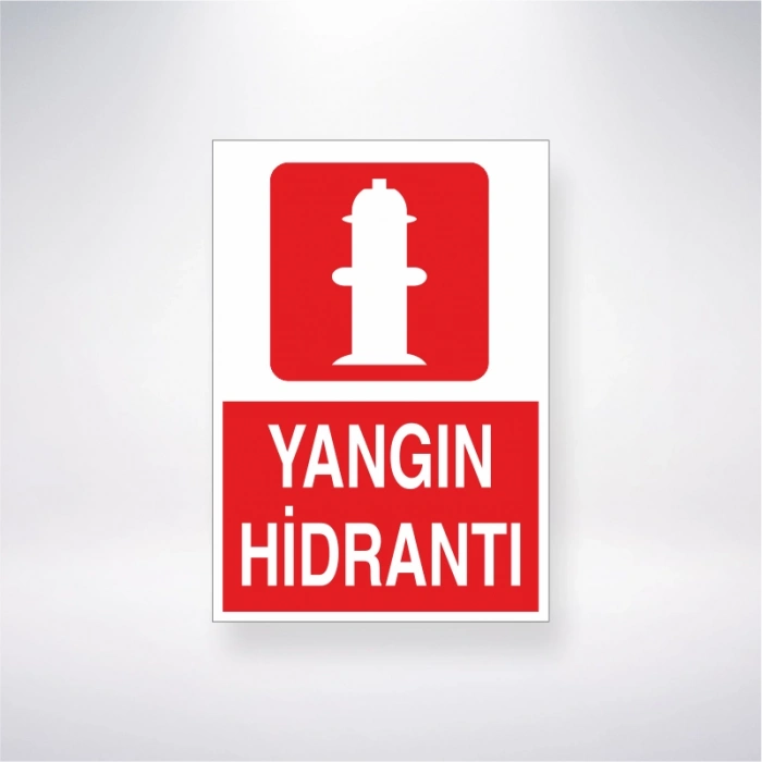 Yangın Hidrantı Sticker 20X28 Cm