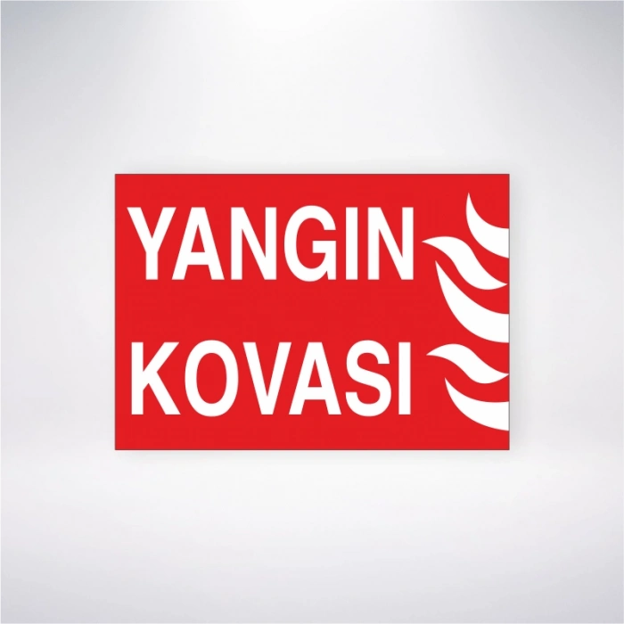 Yangın Kovası Sticker 20X28 Cm