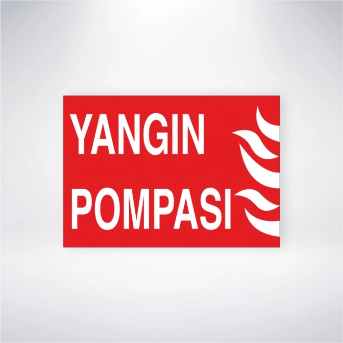 Yangın Pompası Sticker 20X28 Cm