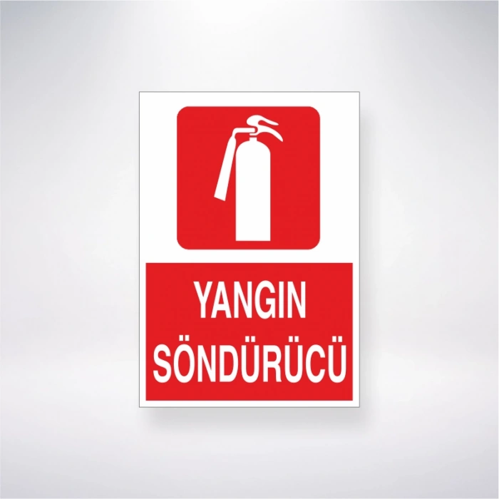 Yangın Söndürücü Sticker 20X28 Cm