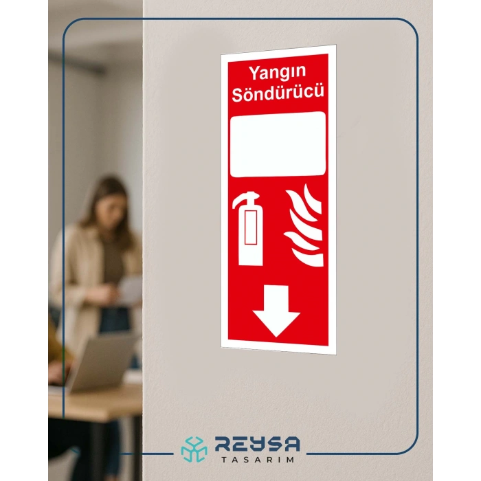 Yangın Söndürücü Sticker 20X28 Cm