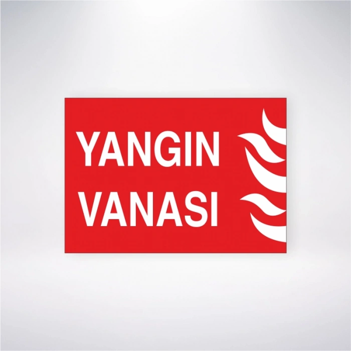 Yangın Vanası Sticker 20X28 Cm