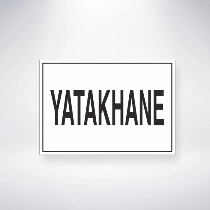 Yatakhane Sticker 20X28 Cm