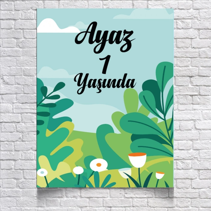 Yaz Temalı Doğum Günü Afişi 70X100 cm