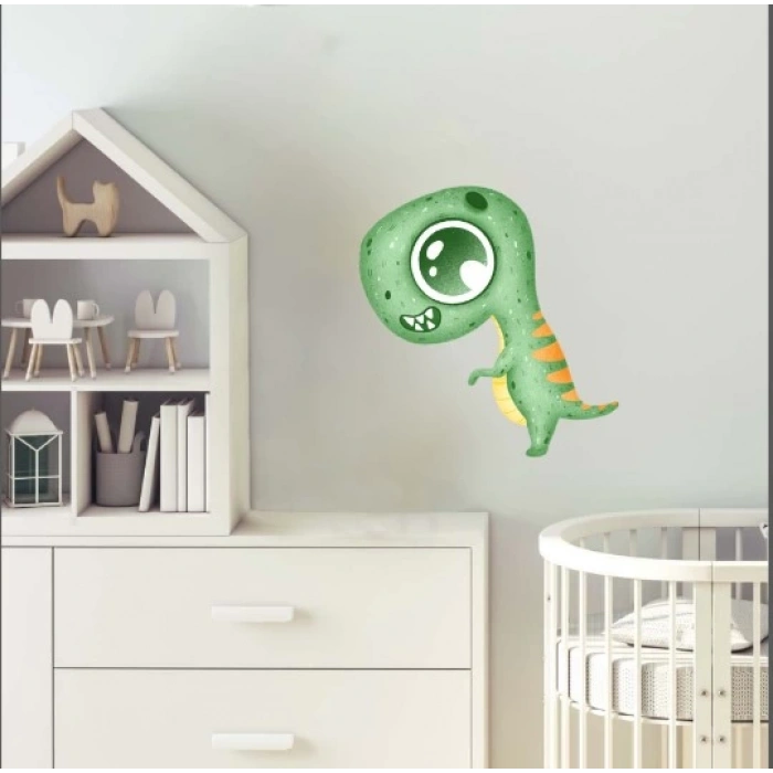 Yeşil Dinazor Duvar Sticker