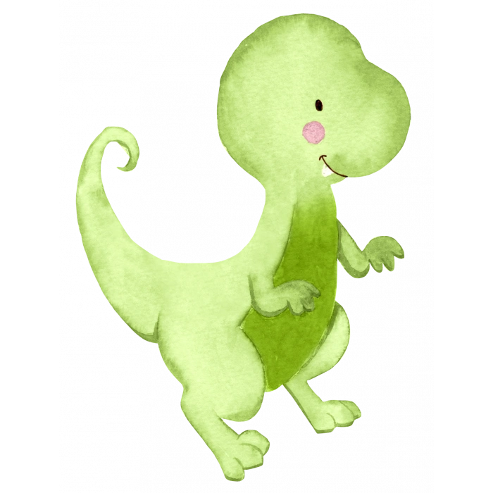 Yeşil Dinozor Duvar Stickerı