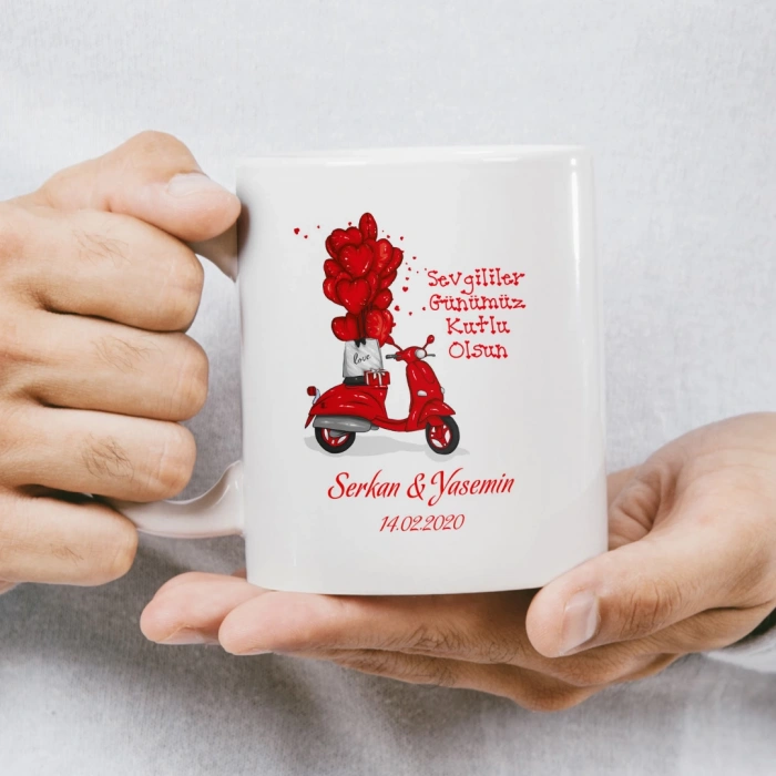 Yollarımız Kesişmeseydi Nefes Alamazdım Sevgililer Günü Kupası