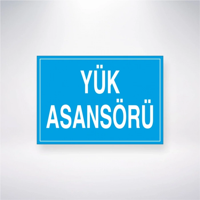 Yük Asansörü Sticker 20X28 Cm