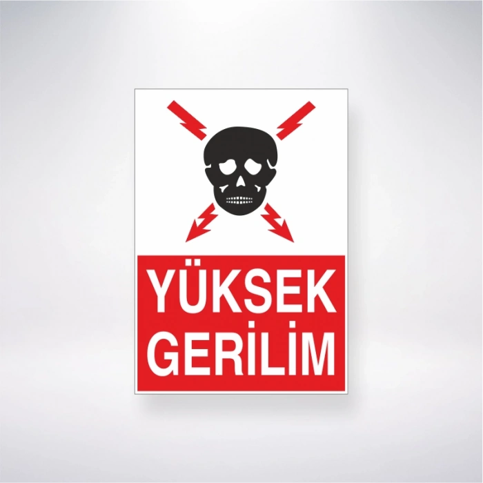 Yüksek Gerilim Sticker 20X28 Cm