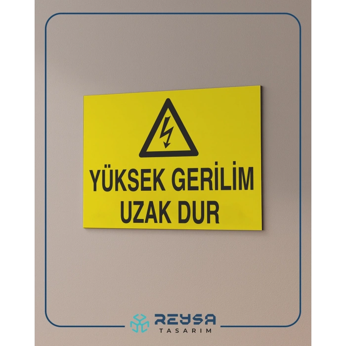 Yüksek Gerilim Uzak Dur Sticker 20X28 Cm