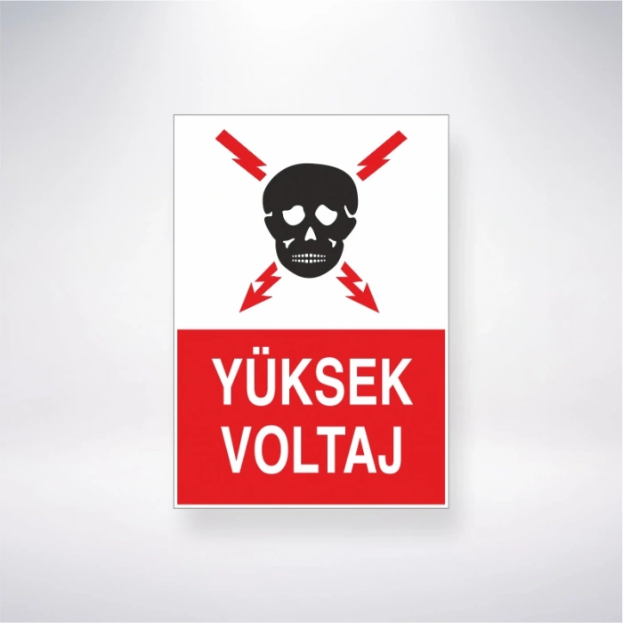 Yüksek Voltaj Sticker 20X28 Cm