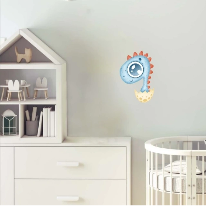 Yumurtadan Çıkan Dinazor Duvar Stikcer