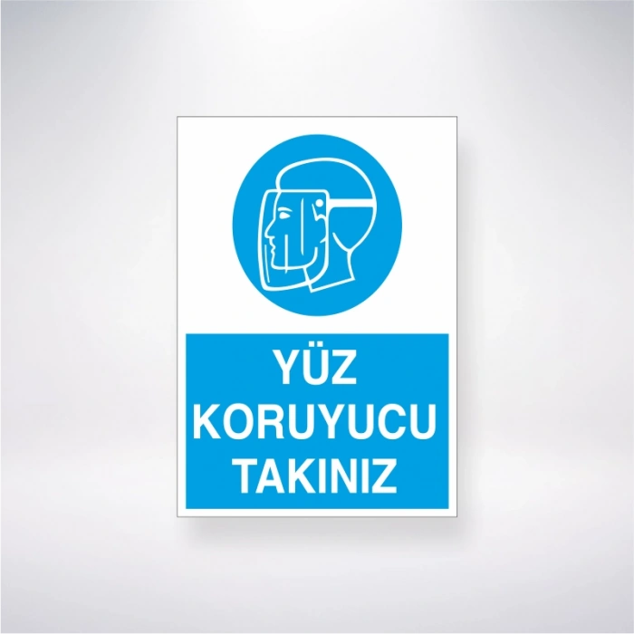 Yüz Koruyucu Takınız Sticker 20X28 Cm
