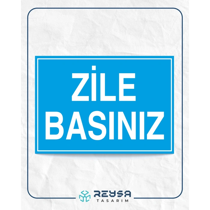 Zile Basınız Sticker 20X28 Cm