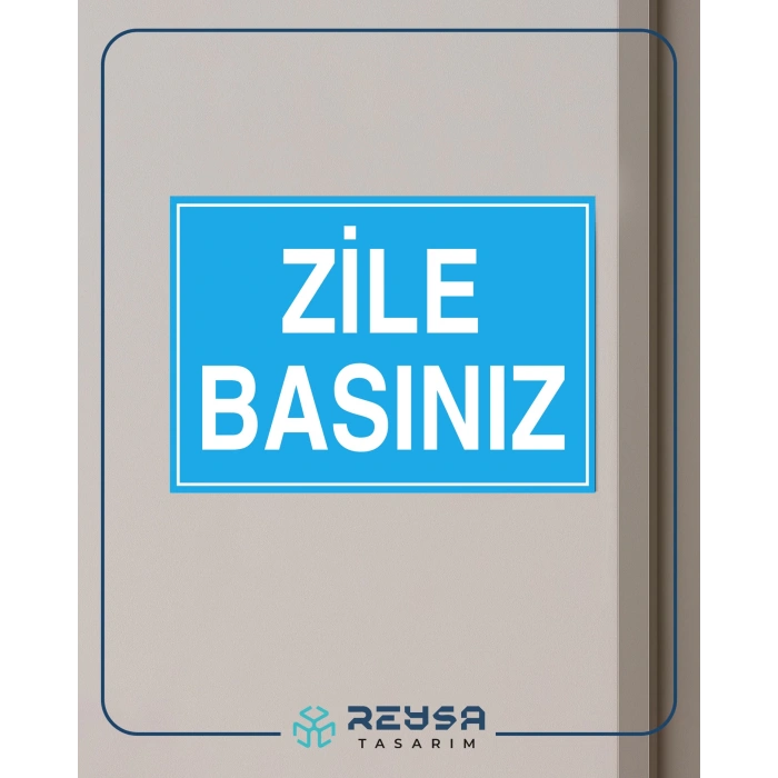Zile Basınız Sticker 20X28 Cm