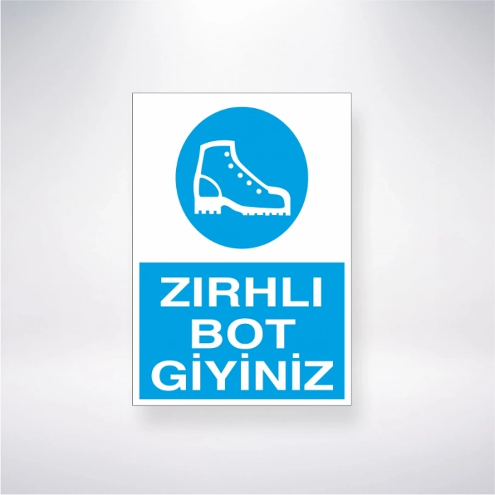 Zırhlı Bot Giyiniz Sticker 20X28 Cm