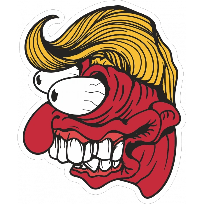 Zombi 8 Sticker 10x10 cmRenkli Sticker