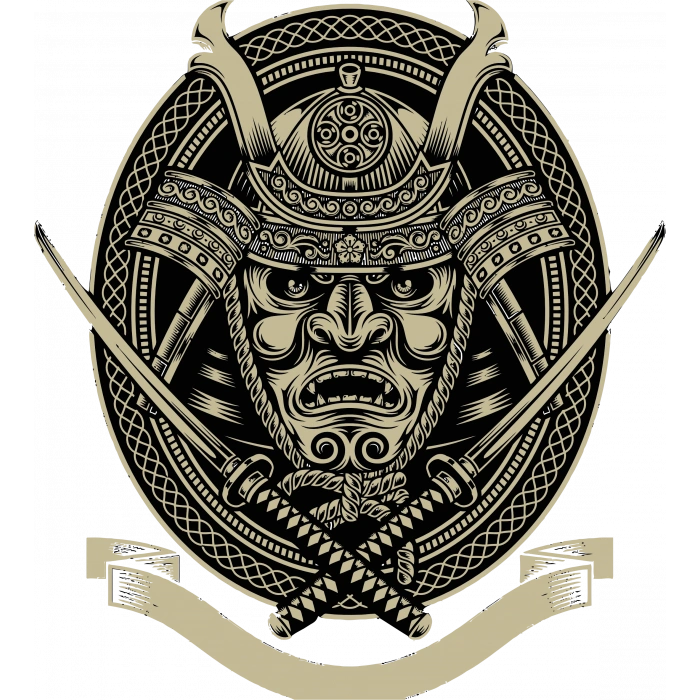 Samuray Sticker 10x10 cmRenkli Sticker