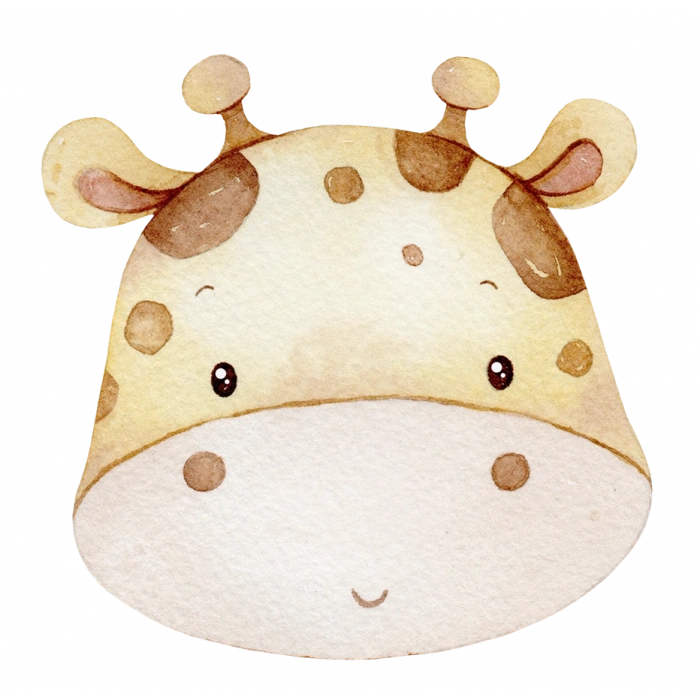 Zürafa Kafası Duvar Stickerı