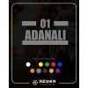 01 Adanalı Araba Sticker 17x17 Cm Gri