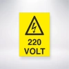 220 Volt Sticker 20X28 Cm